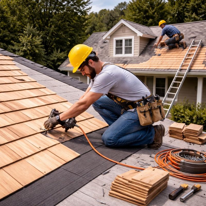 Wood Roofing Installation in Hamden, CT