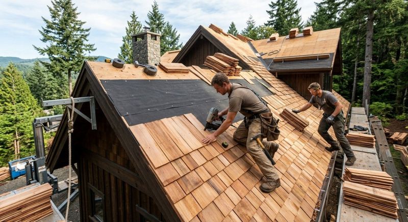 Wood Roofing Installation in Stratford, CT